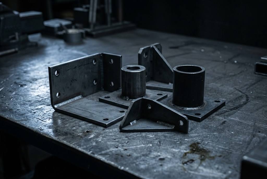 Fabricated steel mounts and brackets